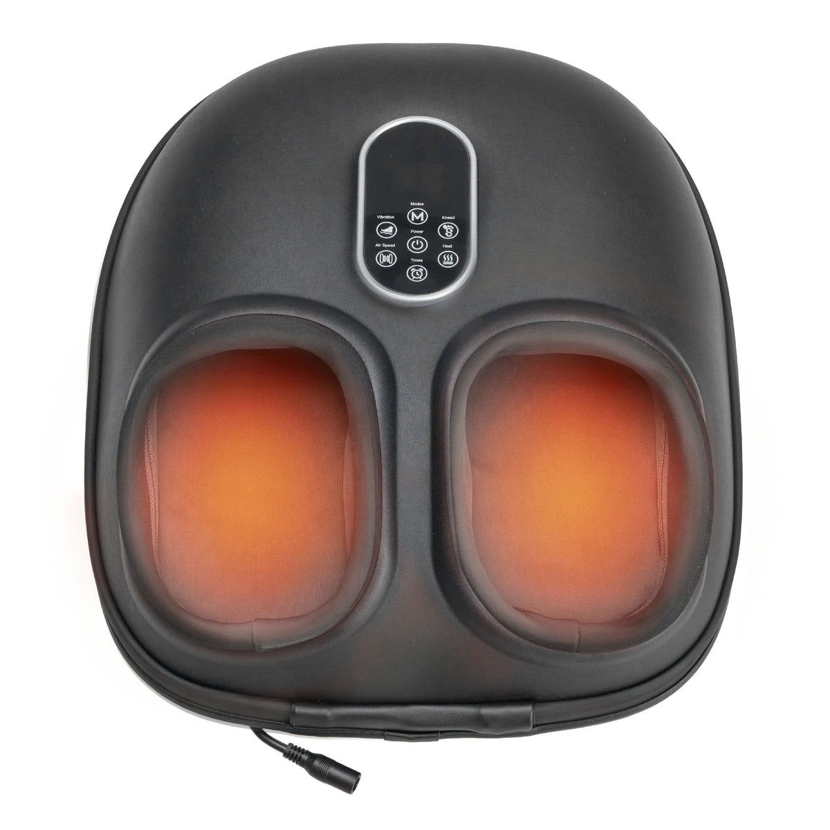 Heated Foot Massager with Air Compression and Roller Kneading
