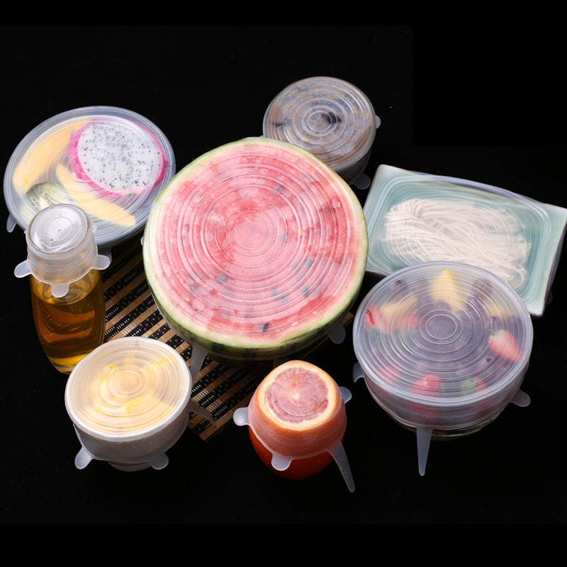 Reusable Silicone Stretch Lids (6-Piece Set)