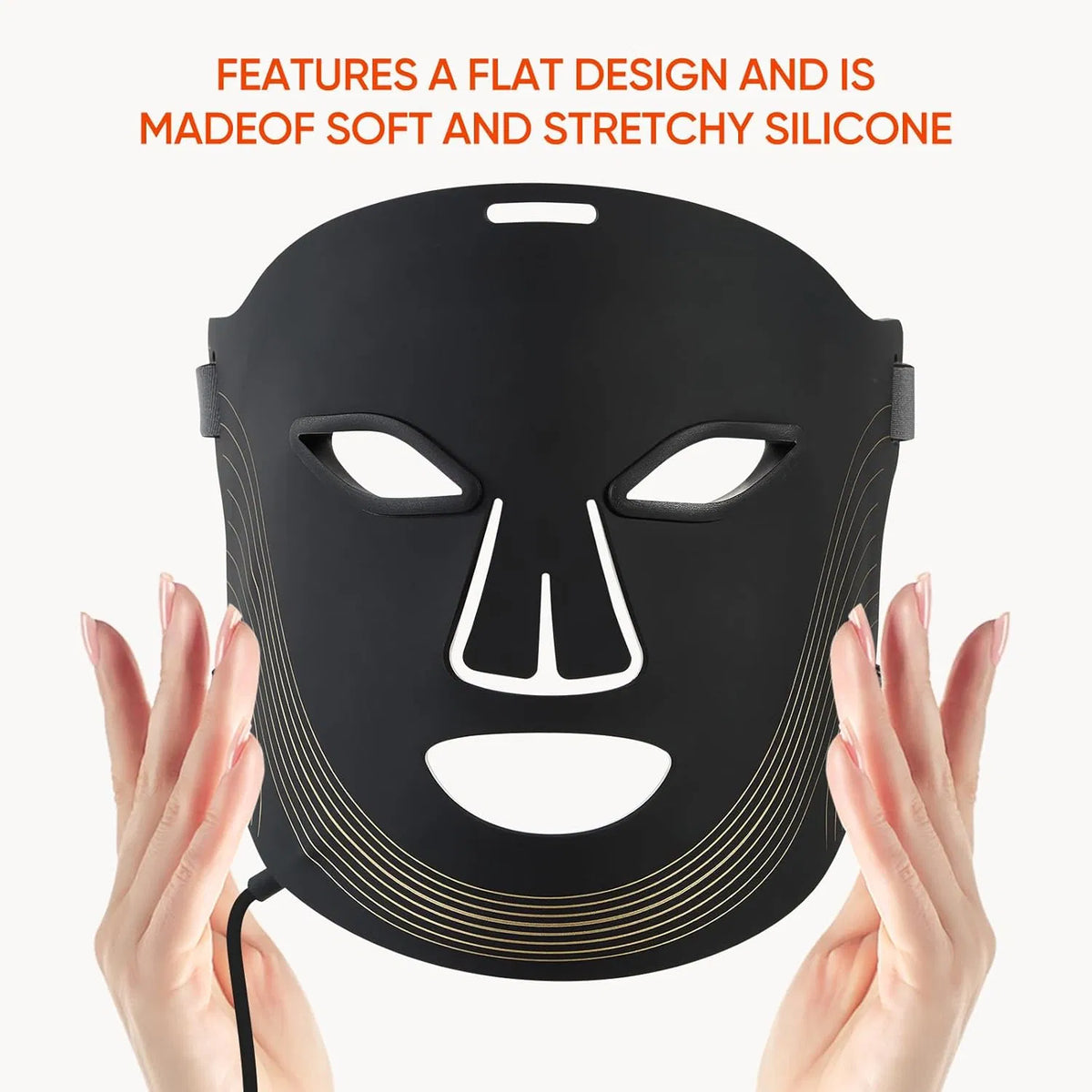 Wireless 7-Color LED Skincare Mask, Rechargeable