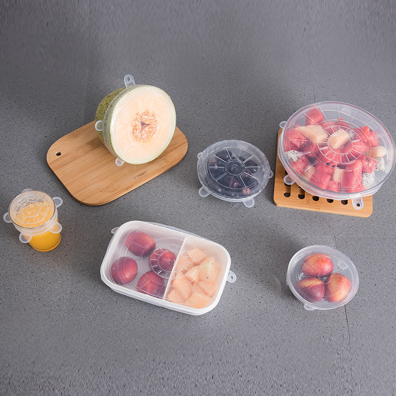 Reusable Silicone Stretch Lids (6-Piece Set)