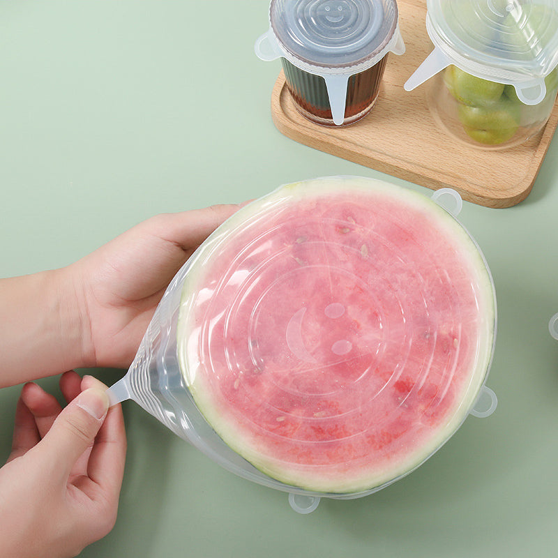 Reusable Silicone Stretch Lids (6-Piece Set)