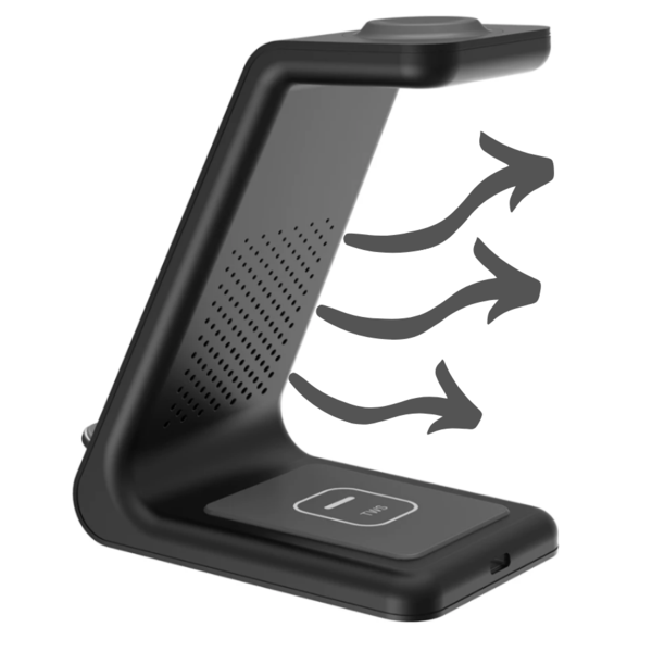 3 in 1 Wireless Charger For iPhone, Apple Watch, & Airpods