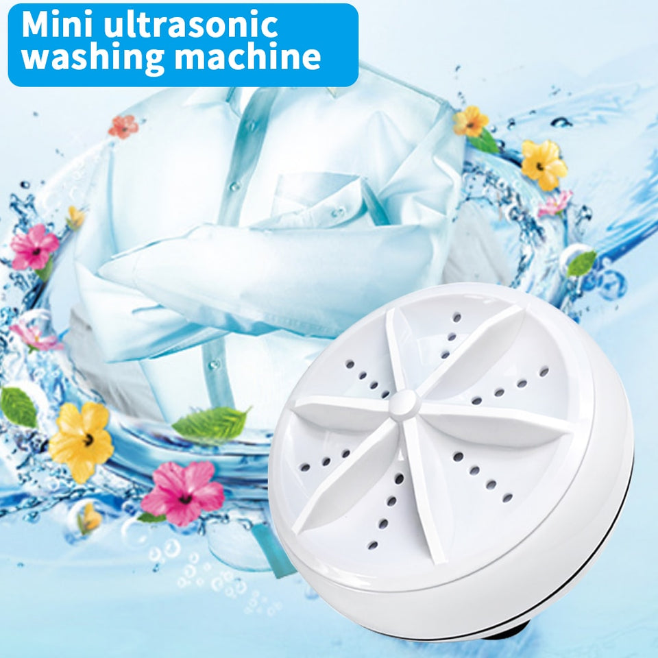 2-In-1 UltraSonic Portable Mini Washing Machine & Dishwasher Cleaner