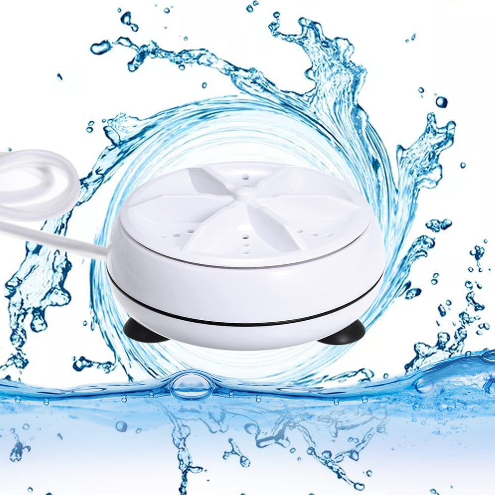 2-In-1 UltraSonic Portable Mini Washing Machine and Dishwasher Cleaner
