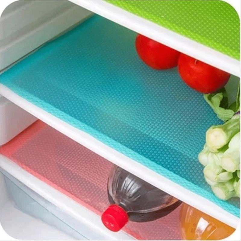 Multipurpose Antibacterial Food Grade Silicone Refrigerator Mats (4pcs)