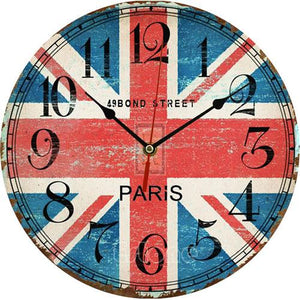 Vintage Wooden Wall Clock