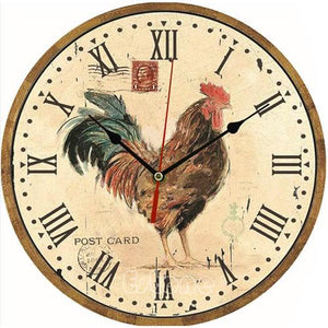 Vintage Wooden Wall Clock