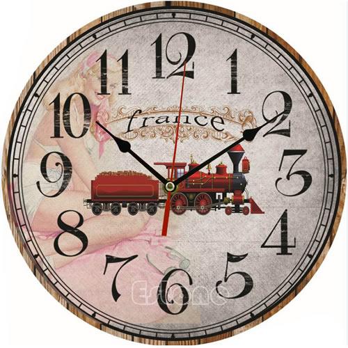 Vintage Wooden Wall Clock