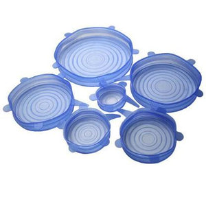 Reusable Silicone Stretch Lids (6 Pcs Set)